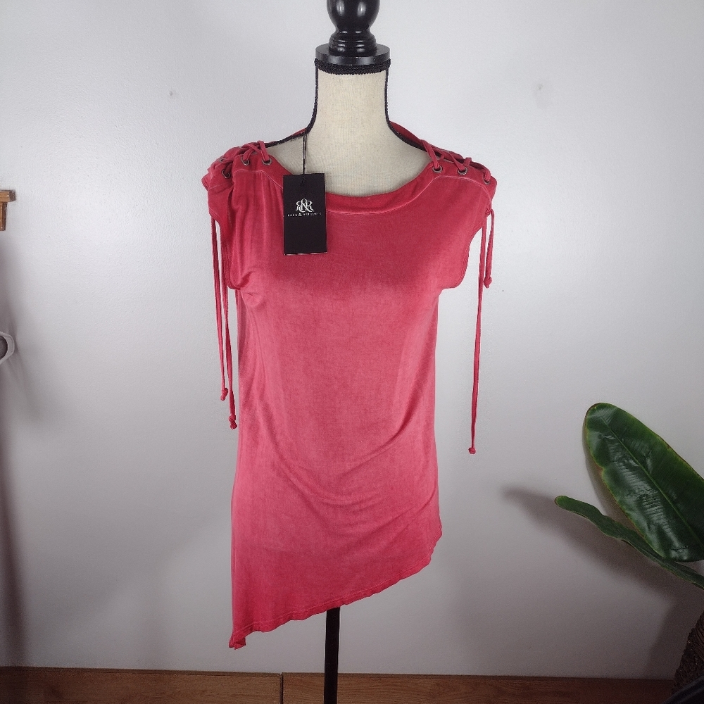 NWT Rock & Republic Asymmetrical Tie Tunic Small